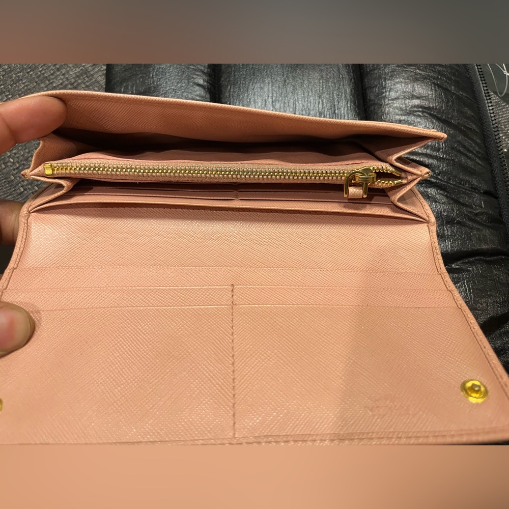 Prada Saffiano Leather Bow Wallet - Picture 8 of 14